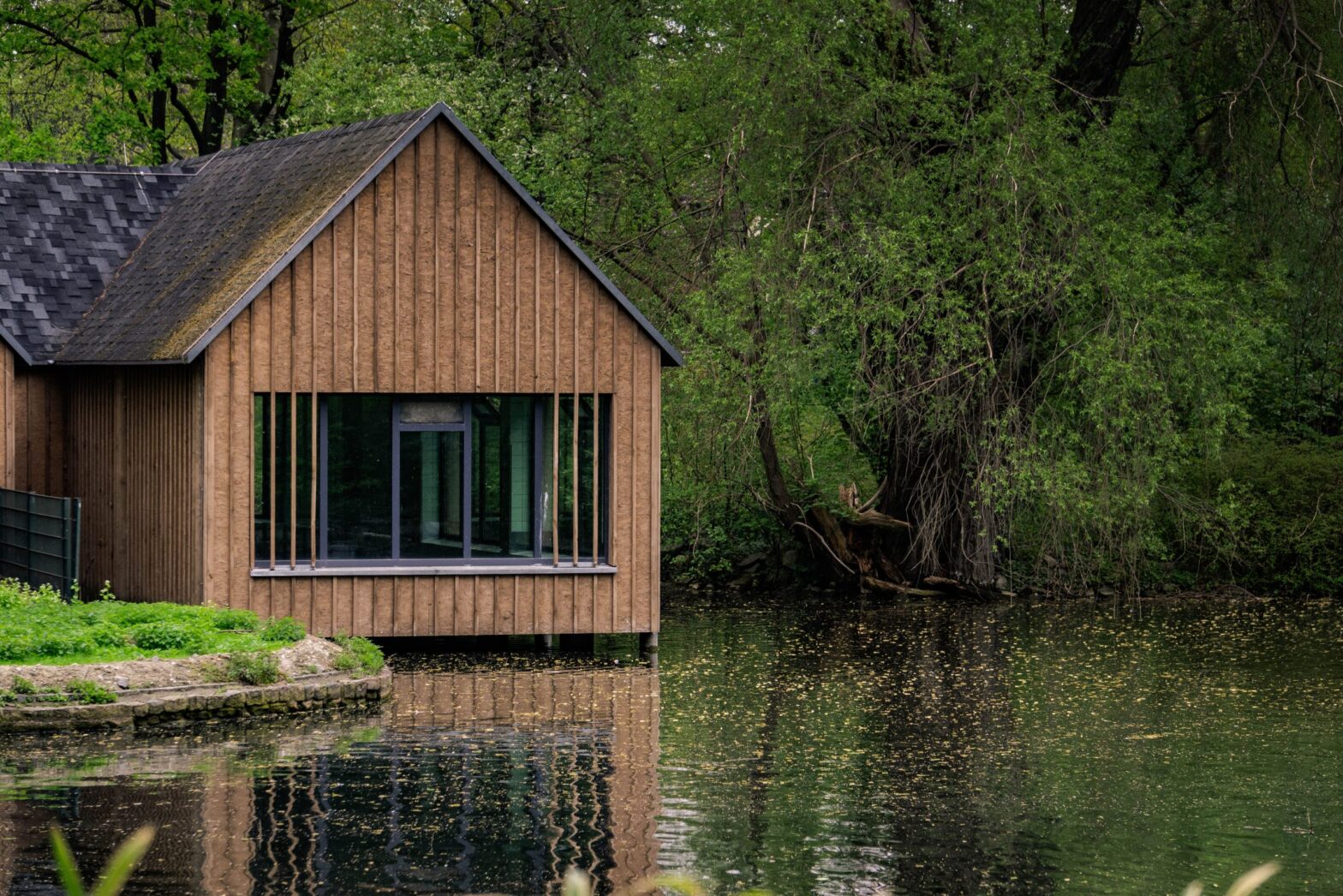 Photo of a home near a body of water.